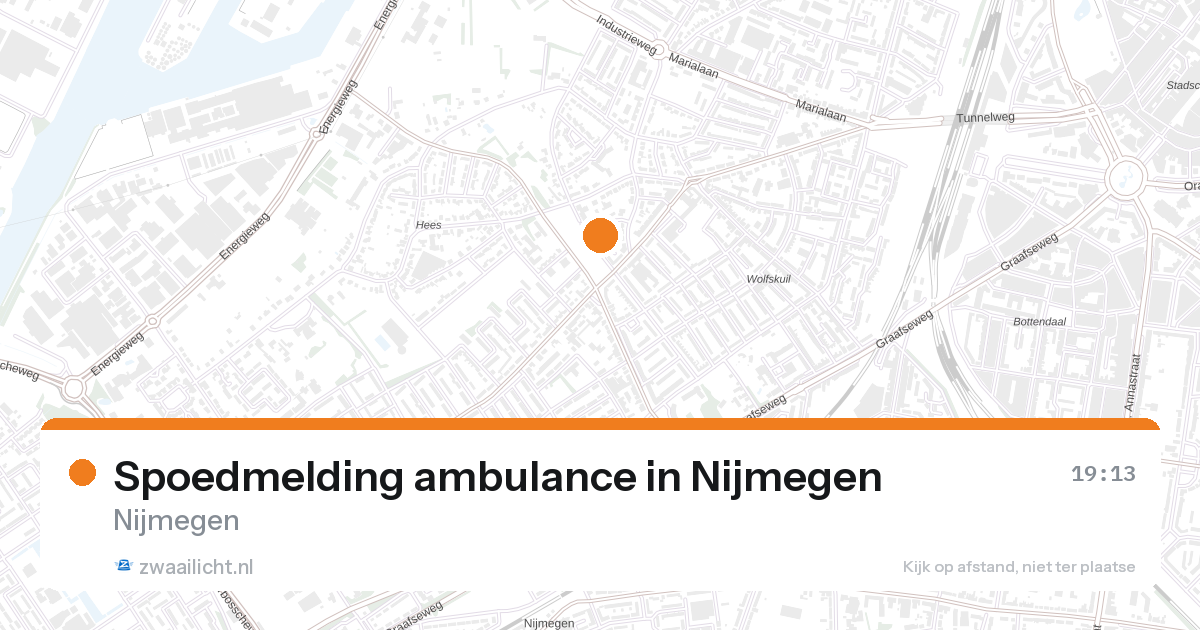 Spoedmelding ambulance in Nijmegen — 26 aug 2026
