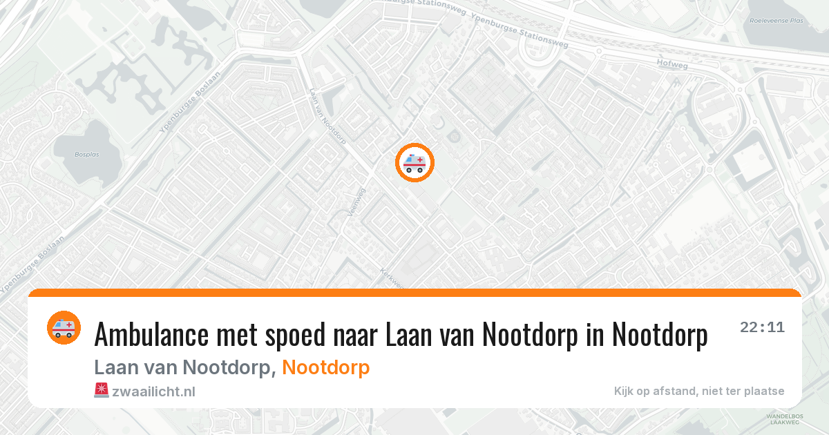 Ambulance met spoed naar Laan van Nootdorp in Nootdorp — 29 jan 2026