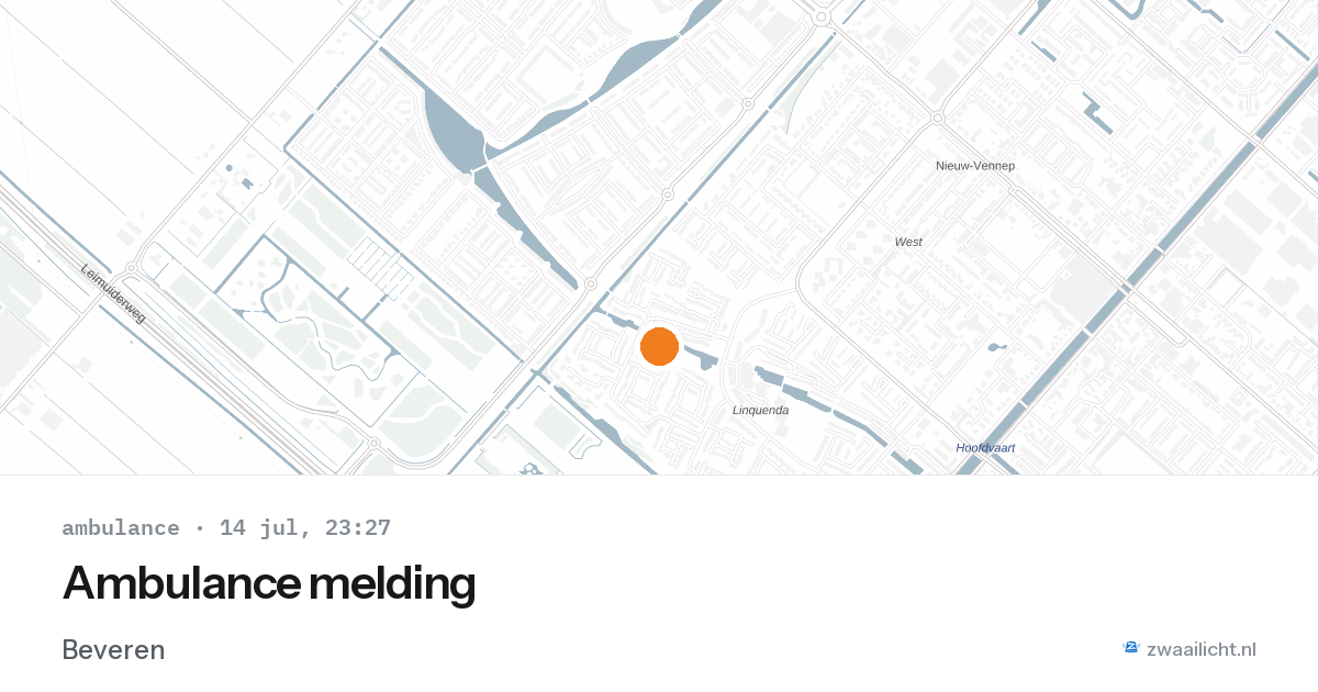 Ambulance melding — 14 jul 2026