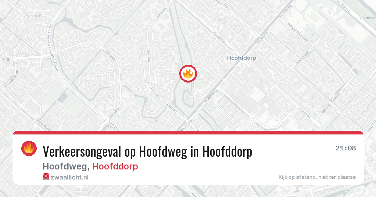 Verkeersongeval op Hoofdweg in Hoofddorp — 23 feb 2026
