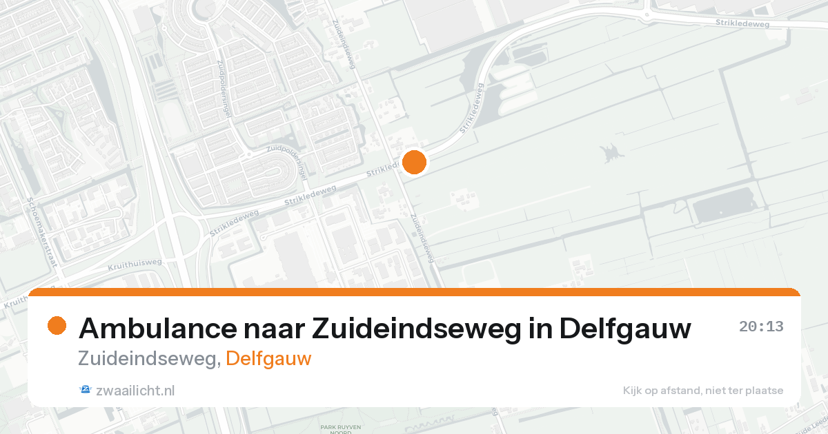 Ambulance naar Zuideindseweg in Delfgauw — 19 aug 2026