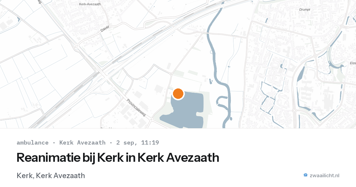 Reanimatie bij Kerk in Kerk Avezaath — 2 sep 2026