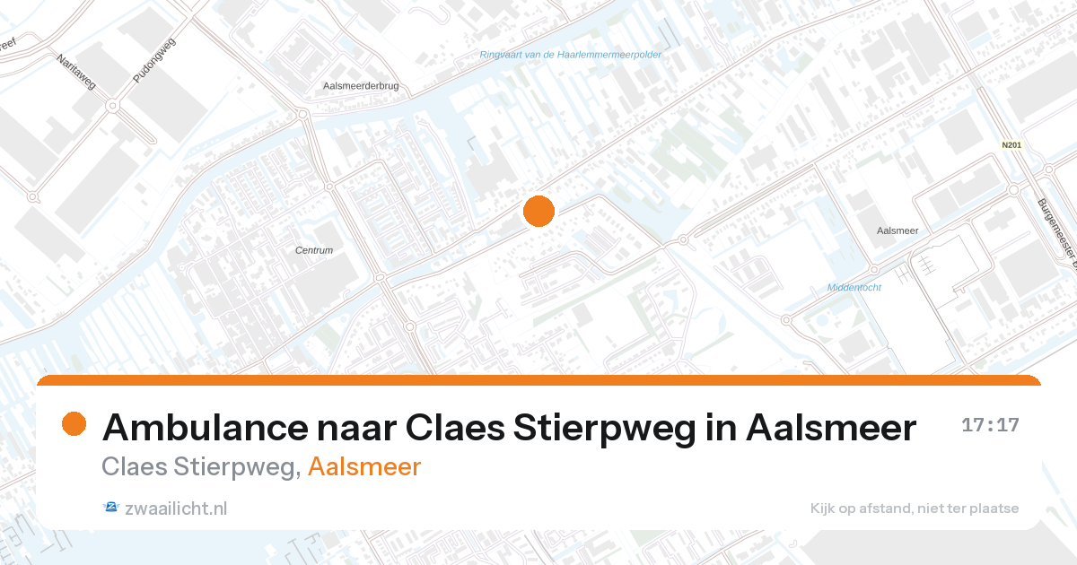 Ambulance naar Claes Stierpweg in Aalsmeer — 28 aug 2026