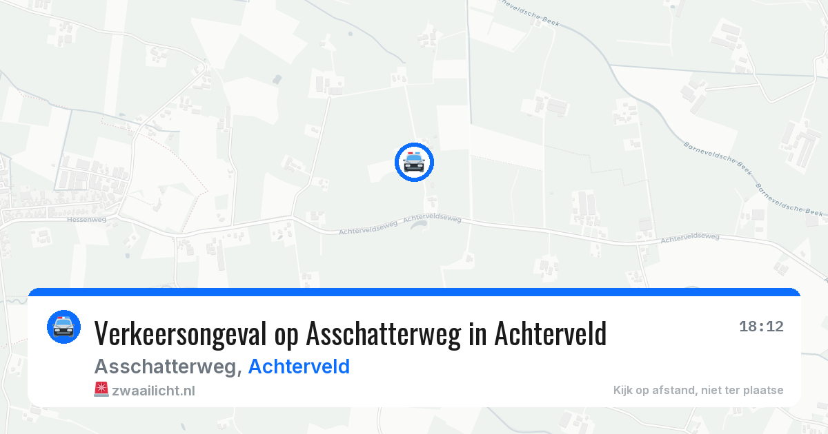Verkeersongeval op Asschatterweg in Achterveld — 11 jun 2026