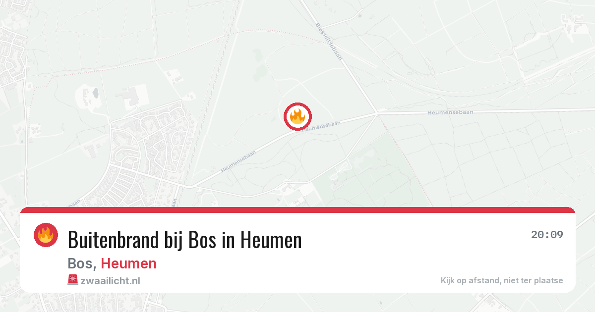 Buitenbrand bij Bos in Heumen — 5 aug 2026