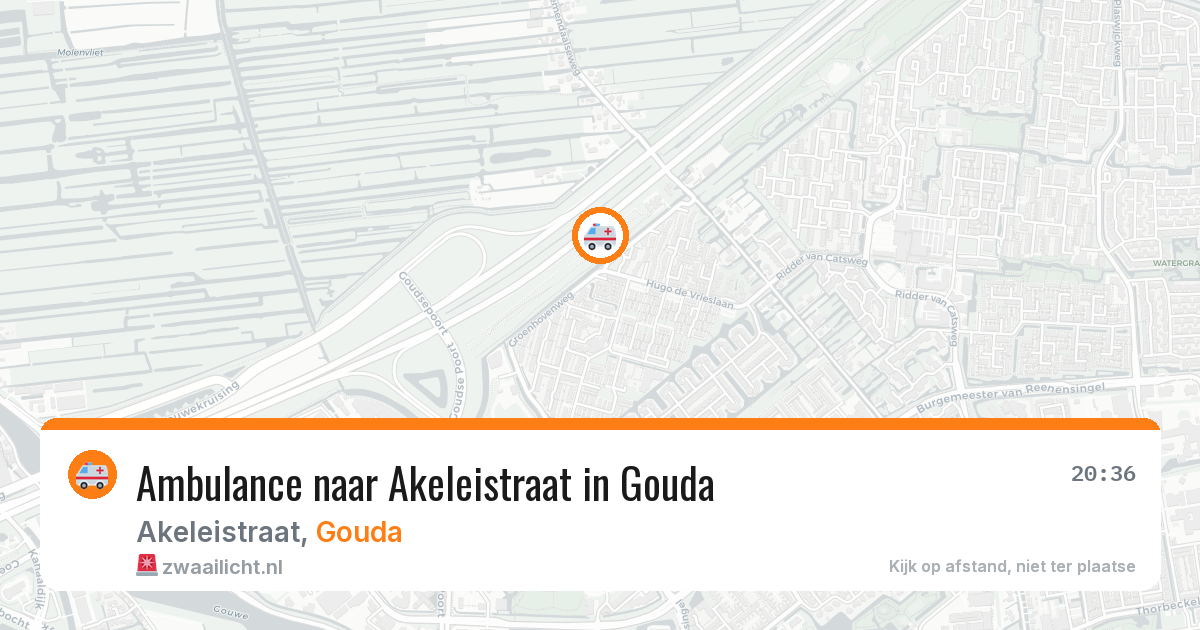 Ambulance naar Akeleistraat in Gouda — 8 apr 2026
