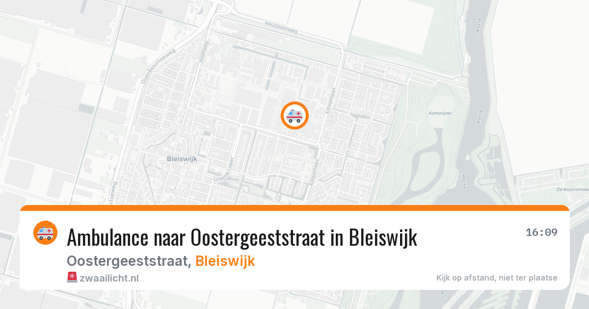 Ambulance naar Oostergeeststraat in Bleiswijk — 18 mei 2026