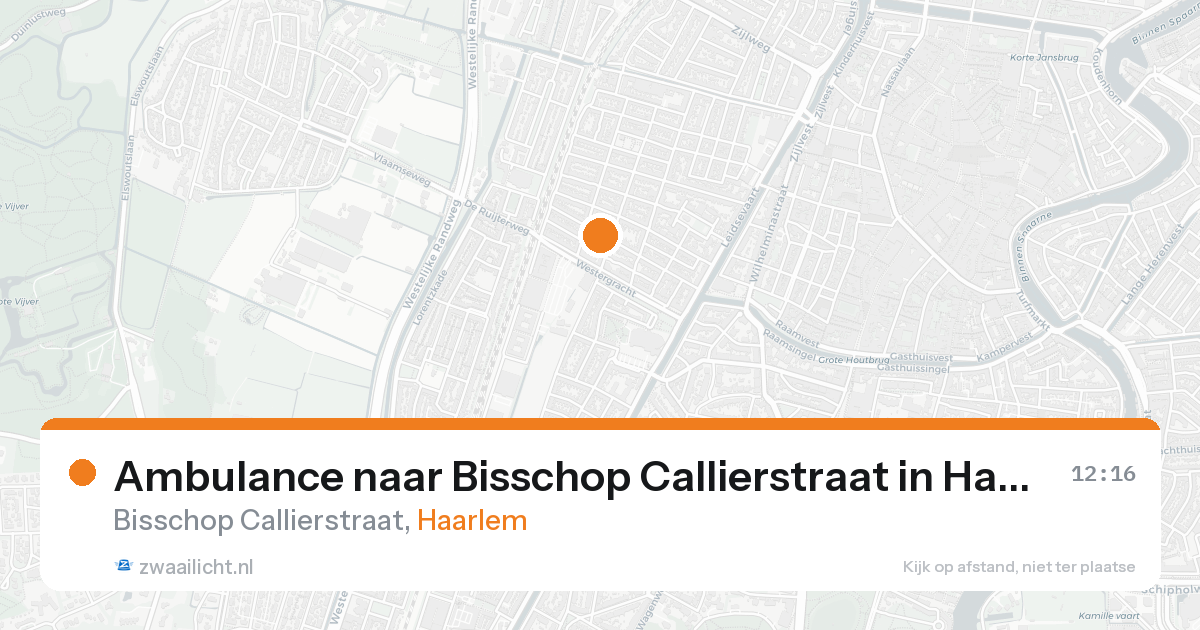 Ambulance naar Bisschop Callierstraat in Haarlem — 19 aug 2026
