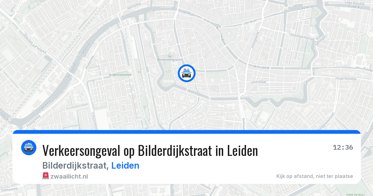 Verkeersongeval op Bilderdijkstraat in Leiden — 6 apr 2026