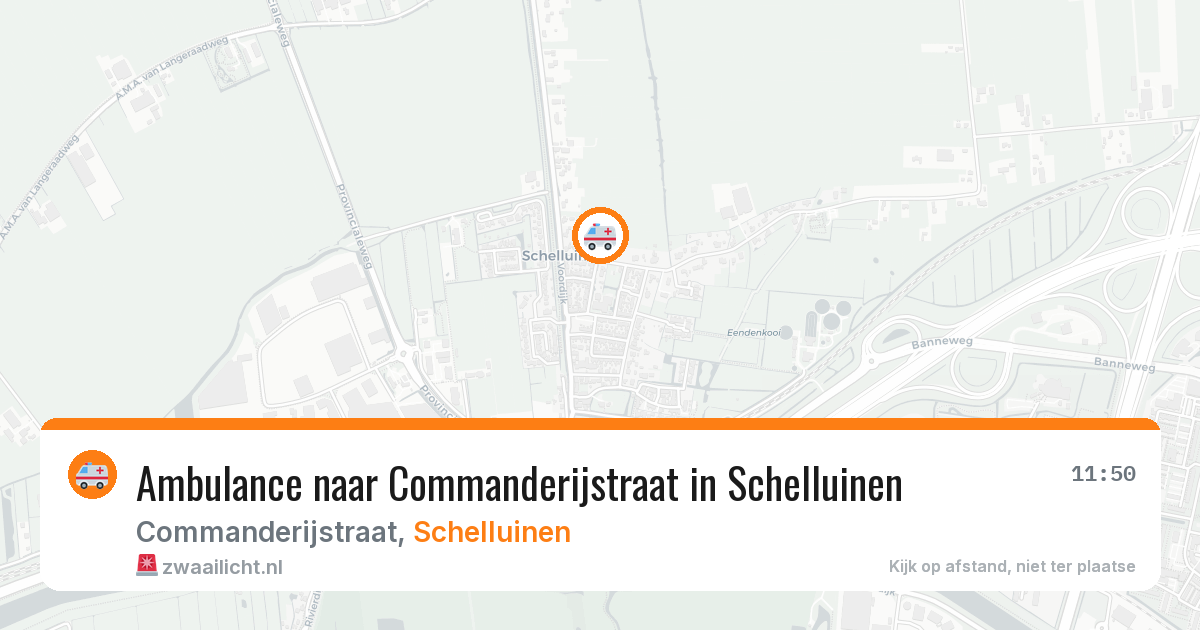 Ambulance naar Commanderijstraat in Schelluinen — 18 mrt 2026