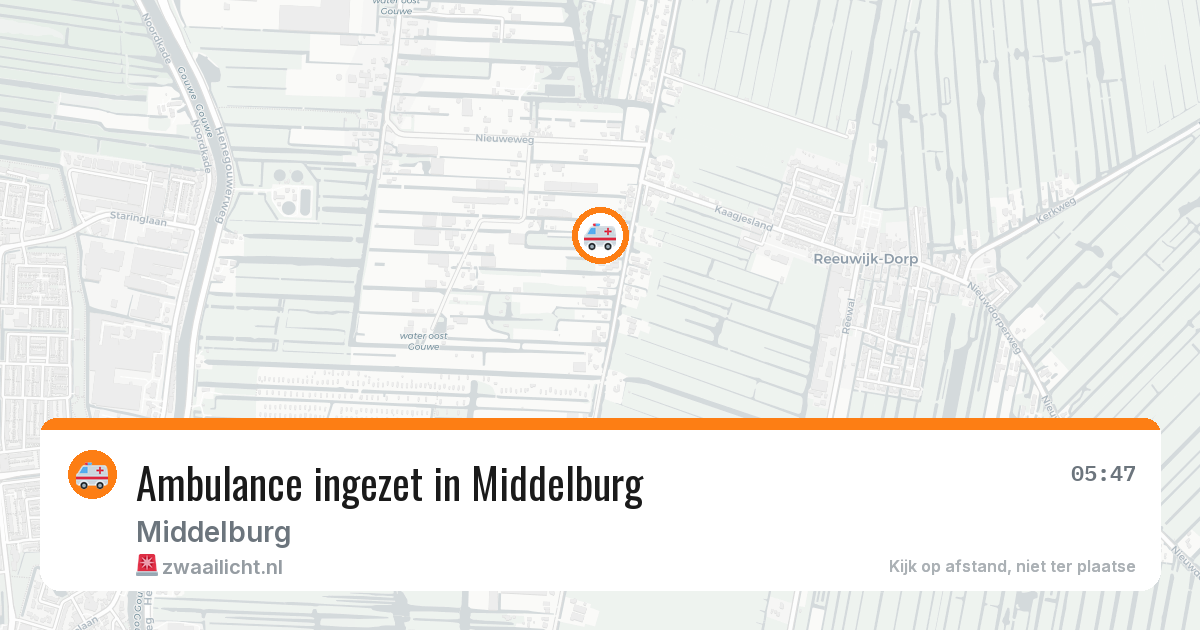 Ambulance ingezet in Middelburg — 8 apr 2026