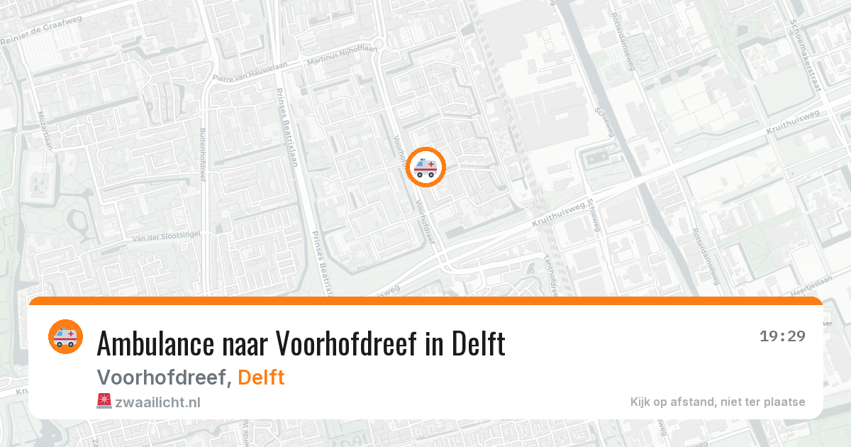 Ambulance naar Voorhofdreef in Delft — 26 mrt 2026