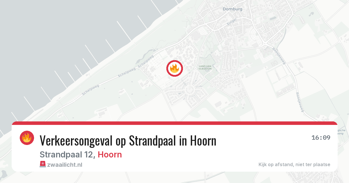 Verkeersongeval op Strandpaal in Hoorn — 6 aug 2026