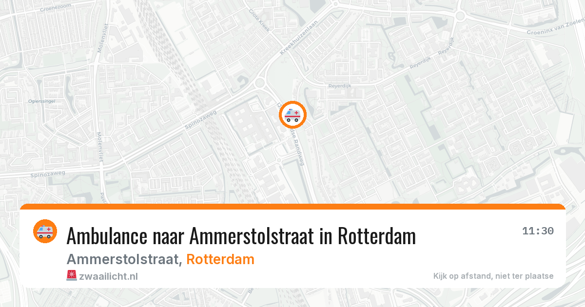Ambulance naar Ammerstolstraat in Rotterdam — 15 jul 2026