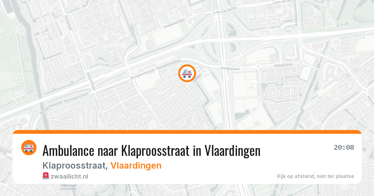 Ambulance naar Klaproosstraat in Vlaardingen — 10 jul 2026