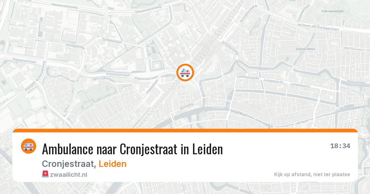 Ambulance naar Cronjestraat in Leiden — 2 feb 2026