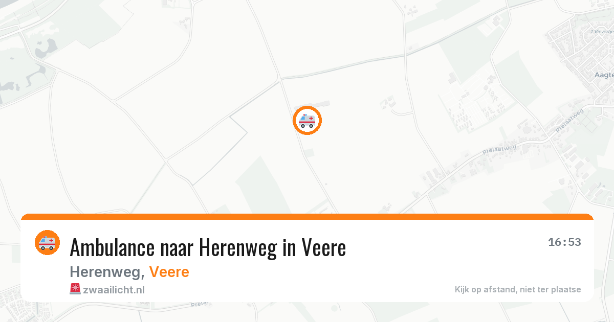 Ambulance naar Herenweg in Veere — 10 aug 2026