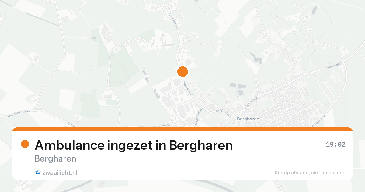 Ambulance ingezet in Bergharen — 11 aug 2026