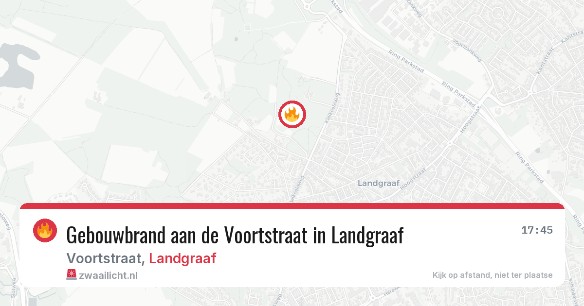 Gebouwbrand aan de Voortstraat in Landgraaf — 10 jun 2026