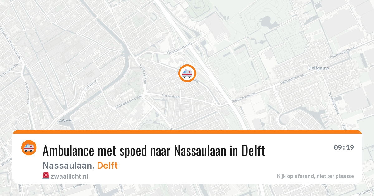 Ambulance met spoed naar Nassaulaan in Delft — 21 jan 2026