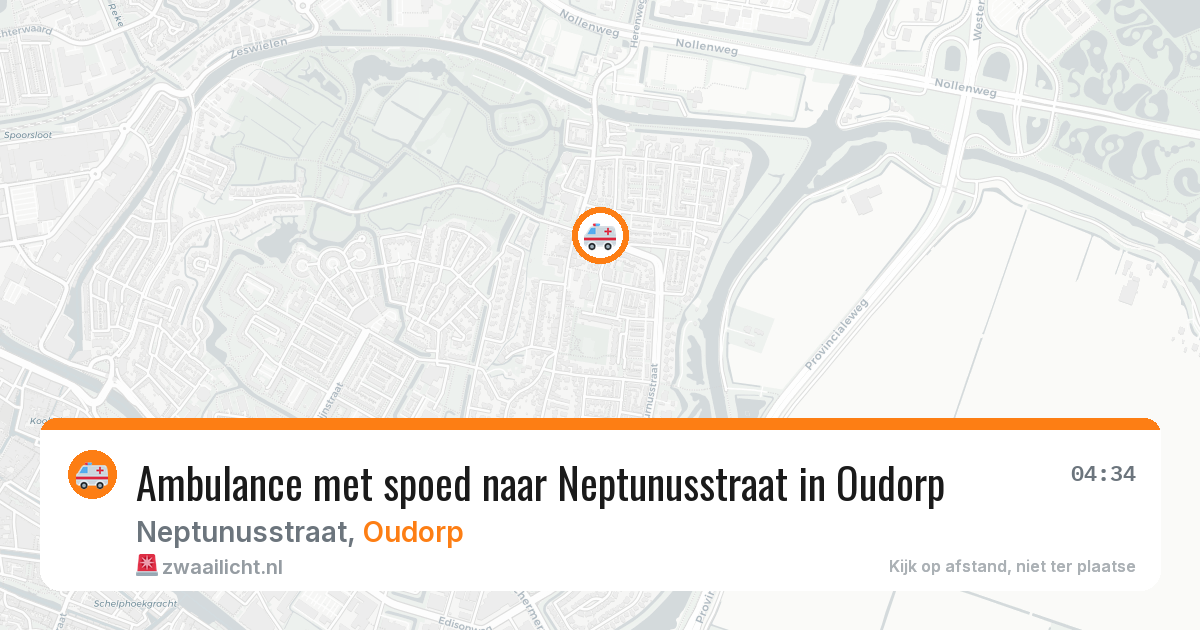 Ambulance met spoed naar Neptunusstraat in Oudorp — 27 jun 2026