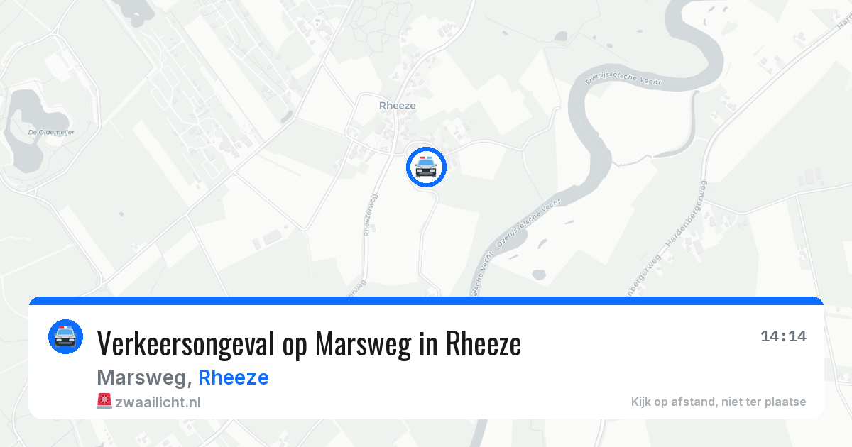 Verkeersongeval op Marsweg in Rheeze — 13 jun 2026