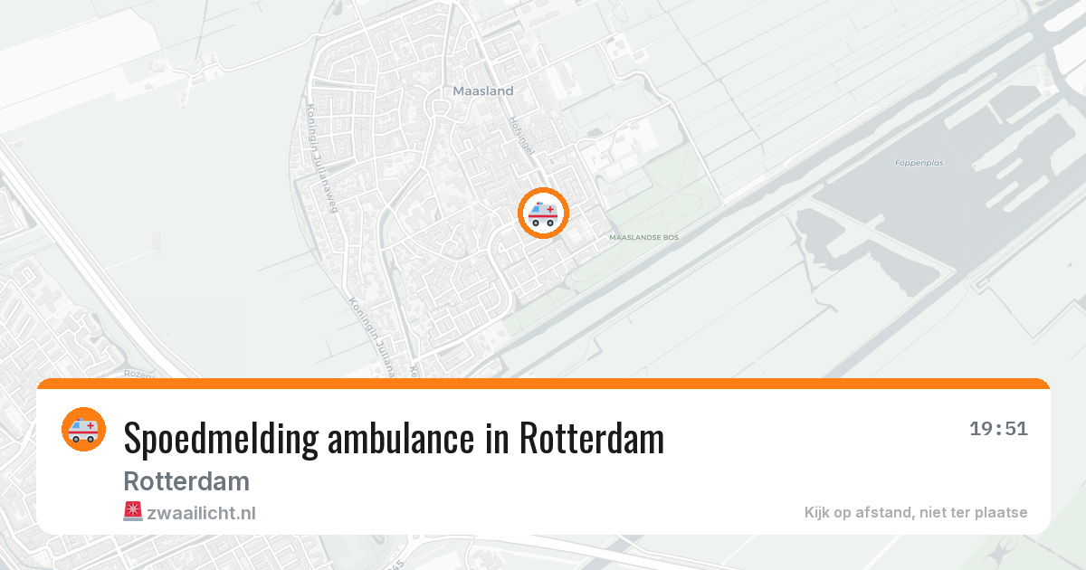 Spoedmelding ambulance in Rotterdam — 11 aug 2026