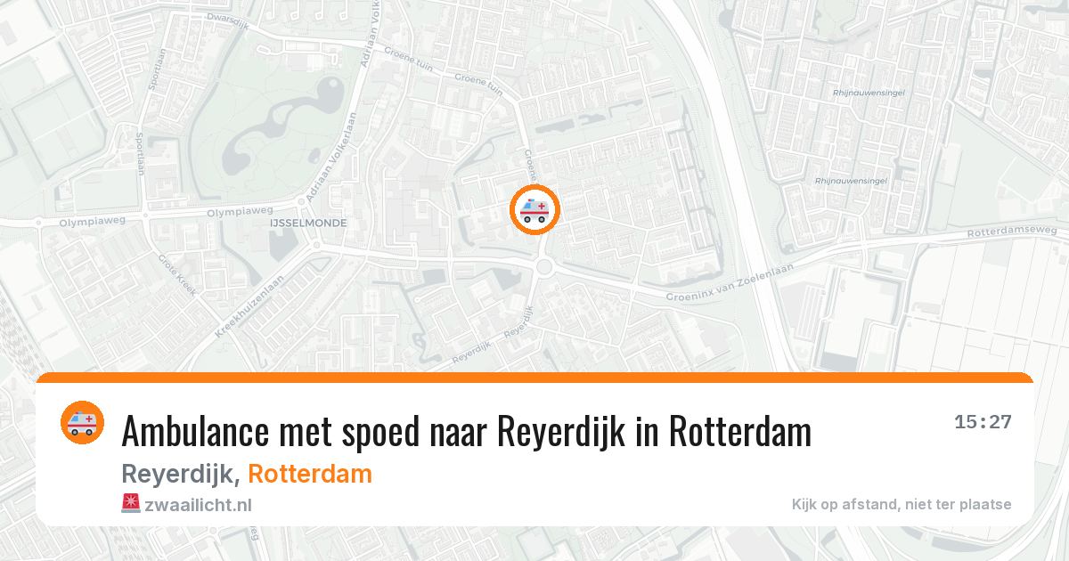 Ambulance met spoed naar Reyerdijk in Rotterdam — 8 feb 2026