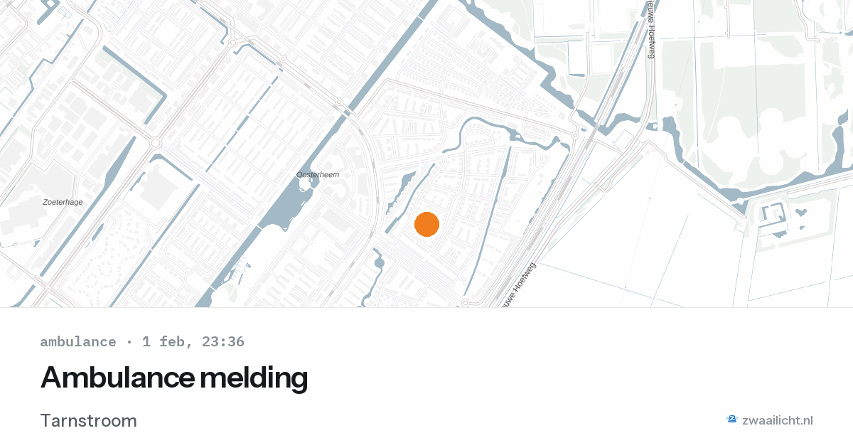 Ambulance melding — 1 feb 2026