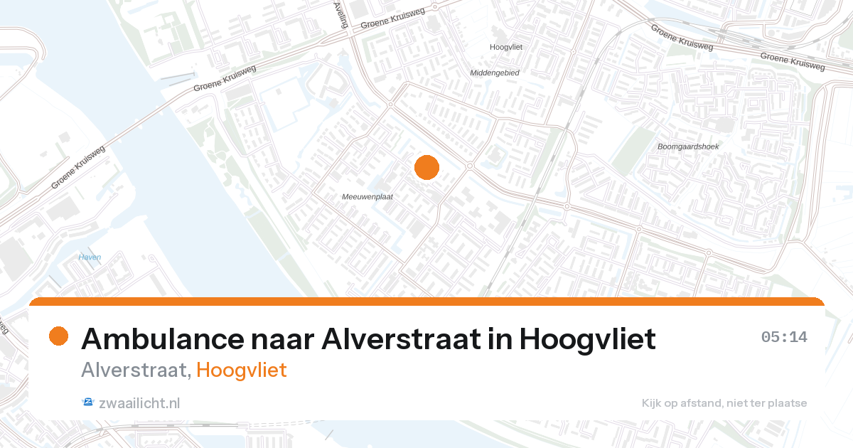 Ambulance naar Alverstraat in Hoogvliet — 13 jun 2026