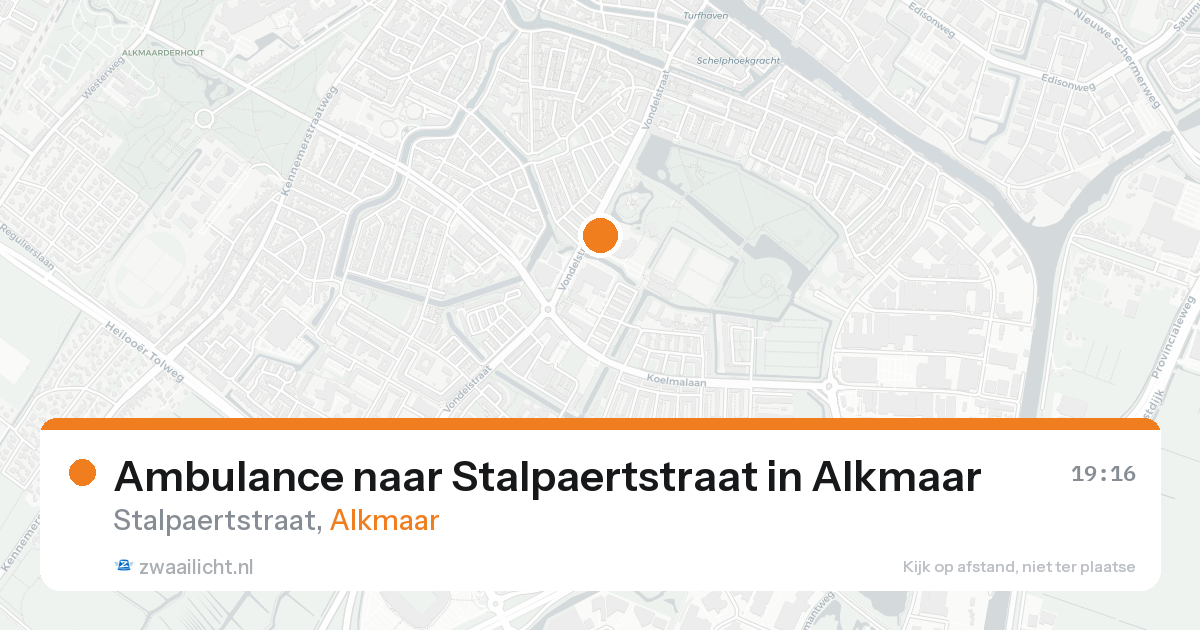Ambulance naar Stalpaertstraat in Alkmaar — 26 mei 2026