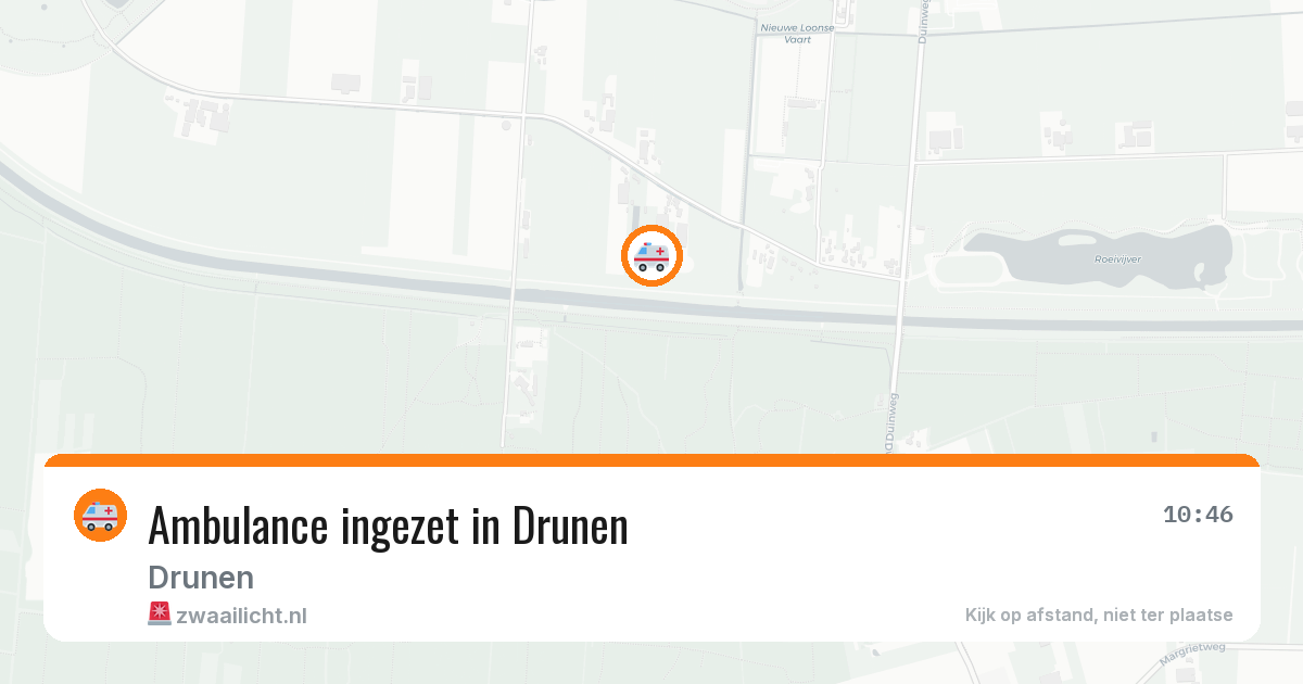 Ambulance ingezet in Drunen — 12 aug 2026