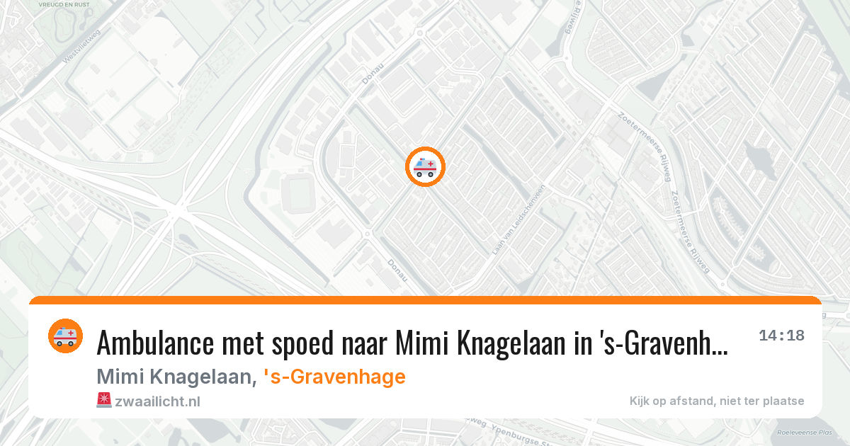 Ambulance met spoed naar Mimi Knagelaan in 's-Gravenhage — 15 jun 2026