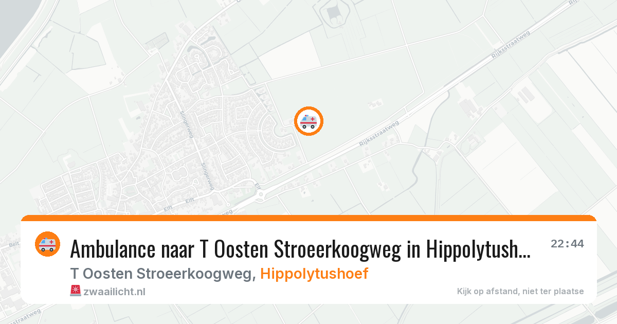 Ambulance naar T Oosten Stroeerkoogweg in Hippolytushoef — 15 jun 2026