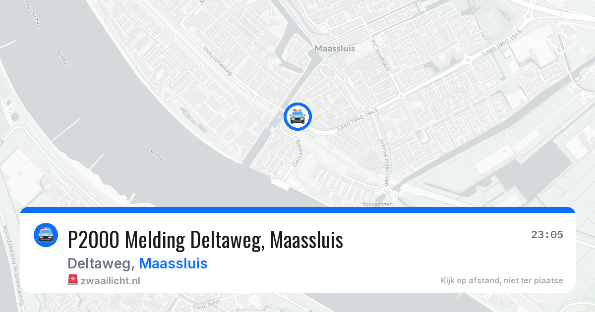 P2000 Melding Deltaweg, Maassluis — 2 aug 2026