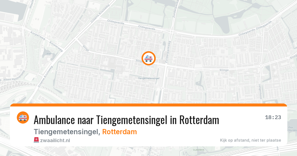 Ambulance naar Tiengemetensingel in Rotterdam — 29 jan 2026