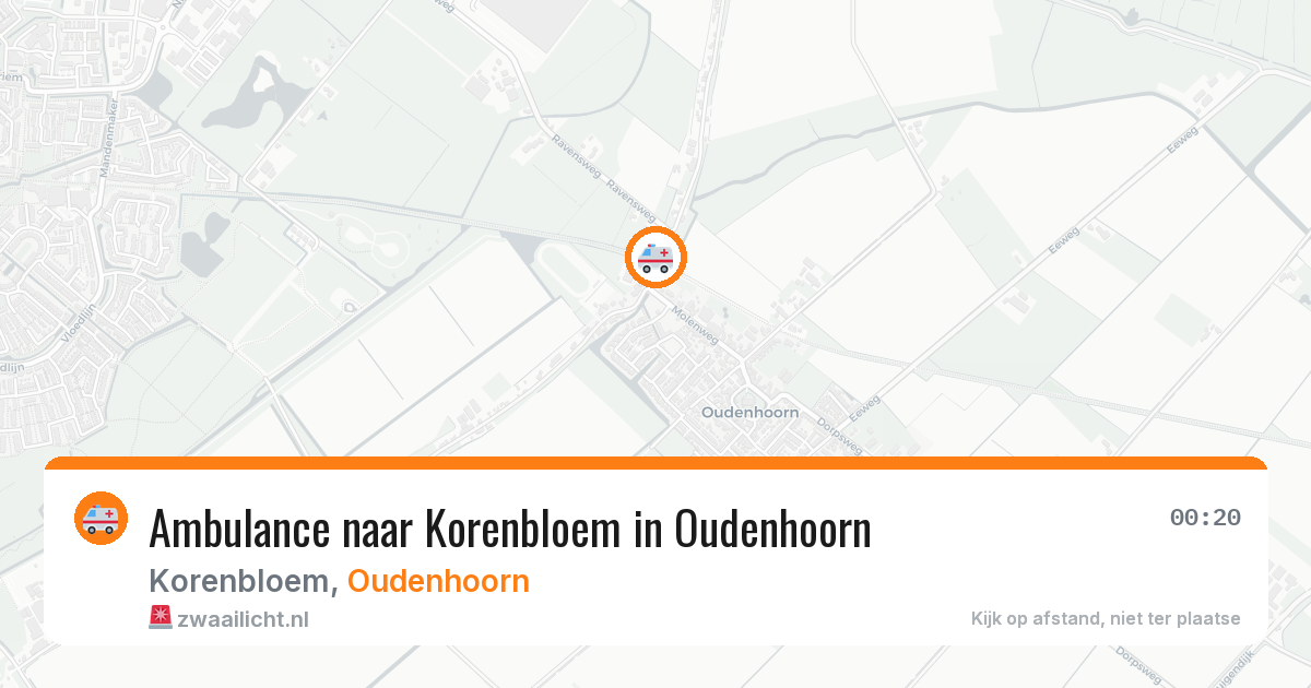 Ambulance naar Korenbloem in Oudenhoorn — 5 jul 2026