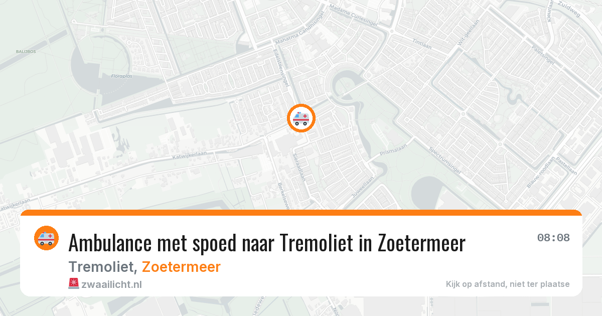 Ambulance met spoed naar Tremoliet in Zoetermeer — 22 jun 2026