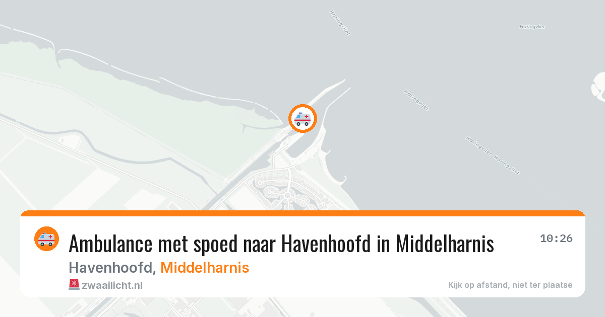 Ambulance met spoed naar Havenhoofd in Middelharnis — 12 aug 2026