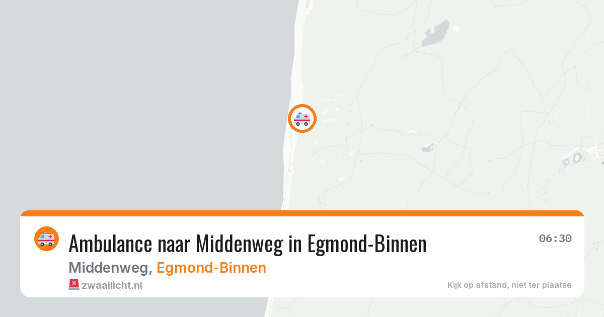 Ambulance naar Middenweg in Egmond-Binnen — 8 aug 2026