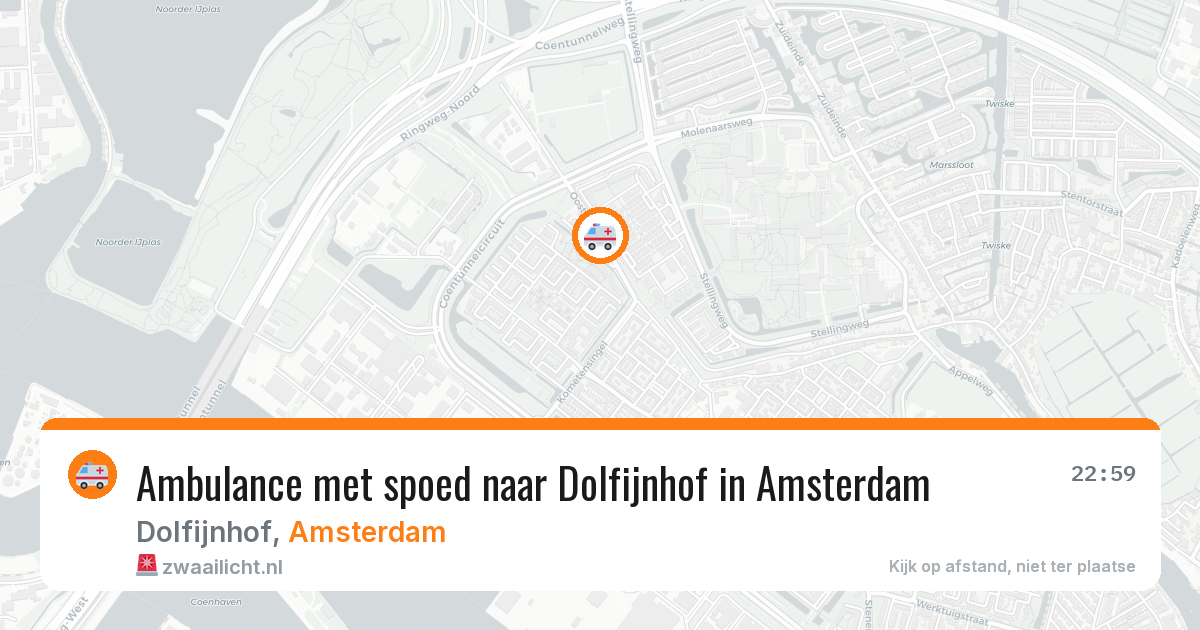 Ambulance met spoed naar Dolfijnhof in Amsterdam — 15 mei 2026