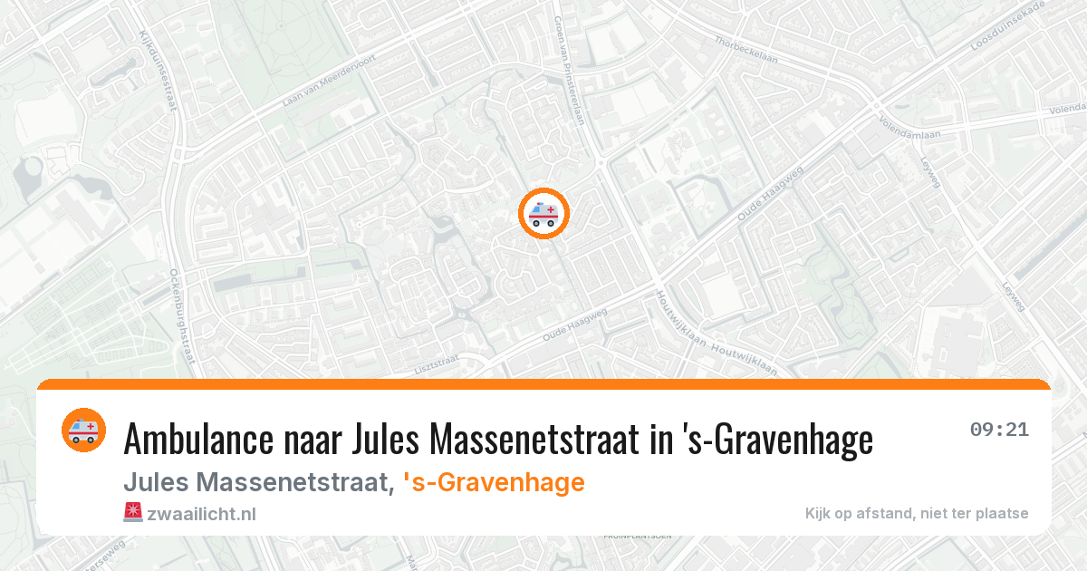 Ambulance naar Jules Massenetstraat in 's-Gravenhage — 29 jan 2026