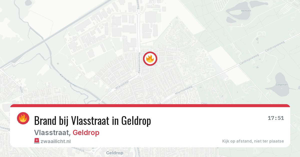 Brand bij Vlasstraat in Geldrop — 29 jun 2026