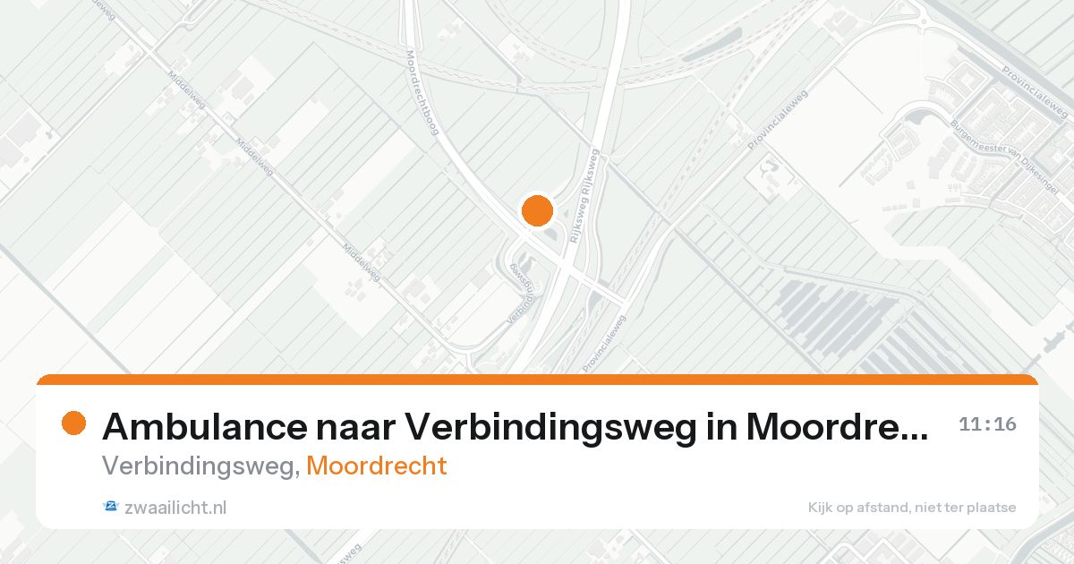 Ambulance naar Verbindingsweg in Moordrecht — 18 jun 2026