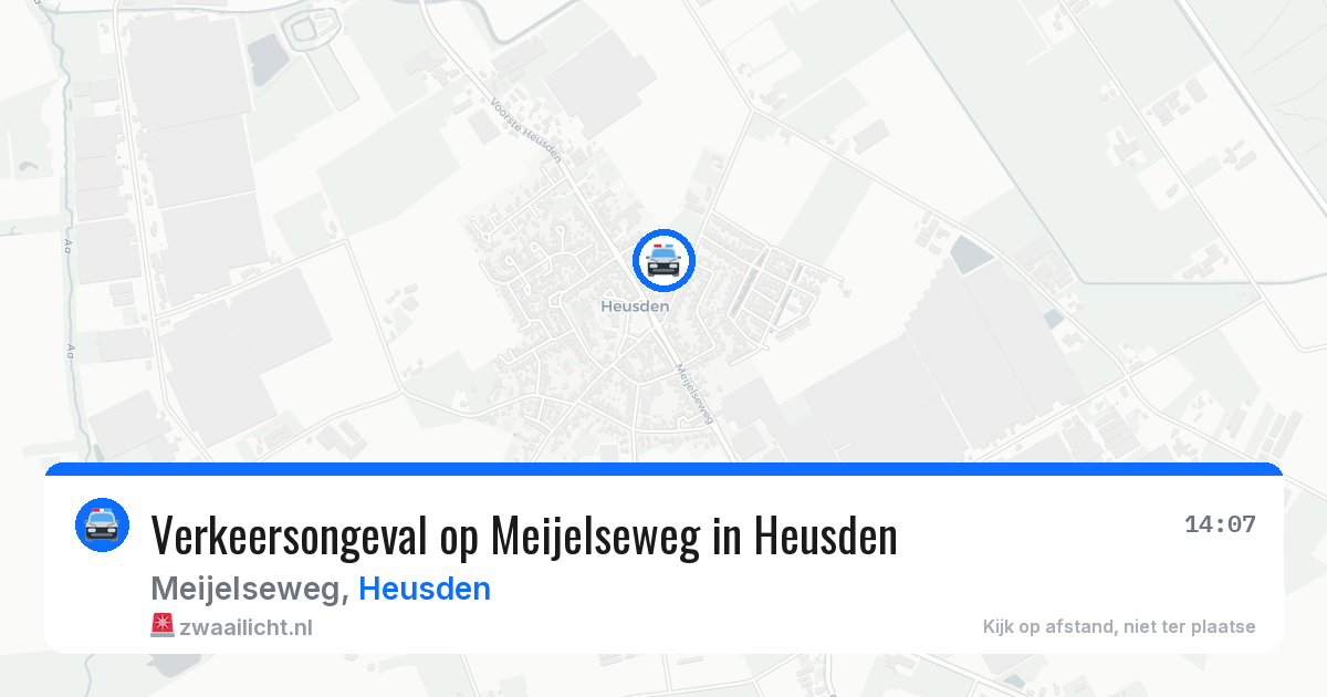 Verkeersongeval op Meijelseweg in Heusden — 1 aug 2026