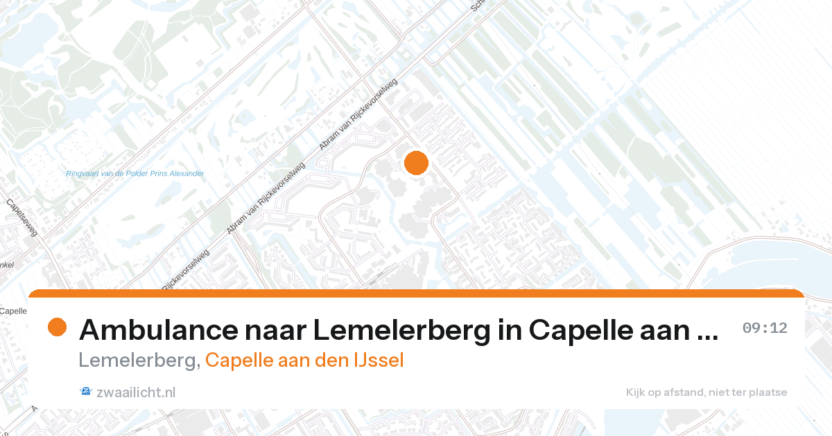 Ambulance naar Lemelerberg in Capelle aan den IJssel — 16 jul 2026