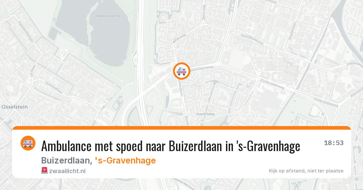 Ambulance met spoed naar Buizerdlaan in 's-Gravenhage — 13 feb 2026