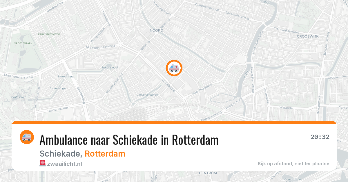 Ambulance naar Schiekade in Rotterdam — 29 jan 2026