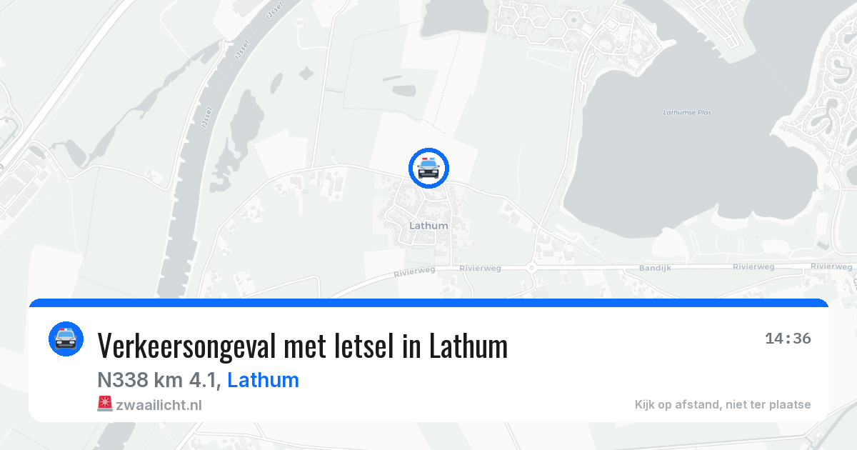Verkeersongeval met letsel in Lathum — 16 jun 2026