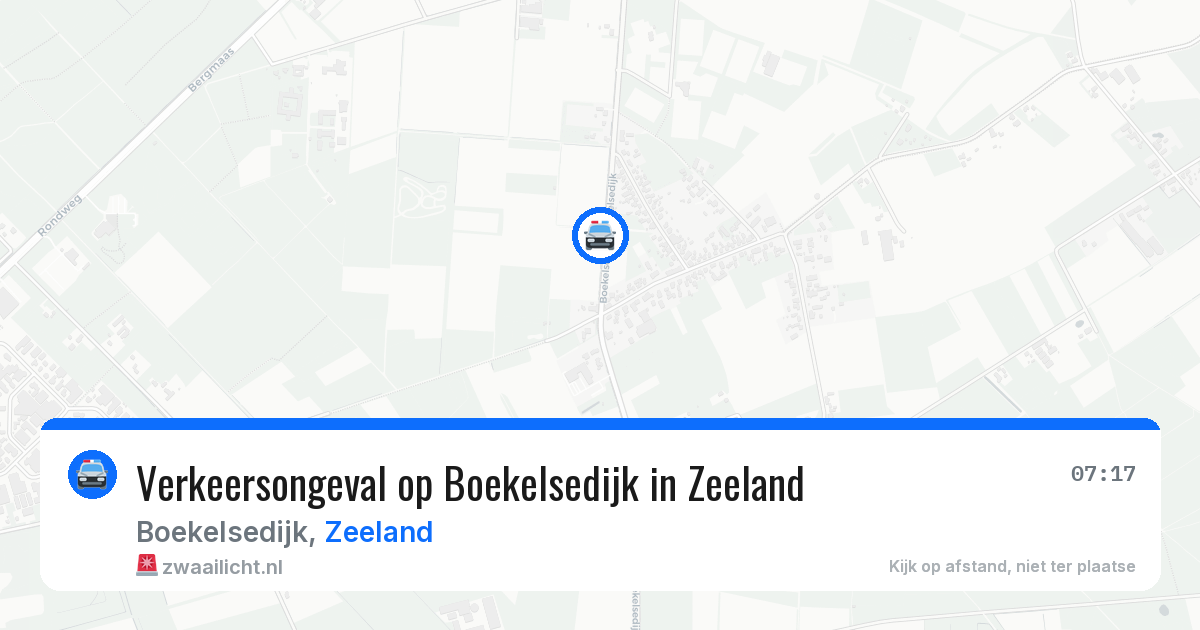 Verkeersongeval op Boekelsedijk in Zeeland — 18 jun 2026